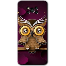 Resim Bera Aksesuar Poco X3 Pro Kılıf Hd Desen Baskılı Arka Kapak - Owl Bird Branch 