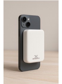 Resim Enerx ENR-P10WC 10.000 Mah Magsafe Powerbank Beyaz 
