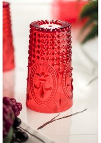 Resim Akrilik Kırmızı Tekli Uzun Bardak & Su Meşrubat Bardağı 750 Ml Büyük Boy & Cam Değildir Kırmızı 