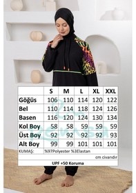 Resim Adasea Uv Korumalı Spor Likra Tam Kapalı Tesettür Mayo 1204 Siyah06 Siyah 