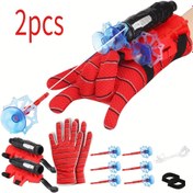 Resim 2'li Örümcek Fırlatıcı Seti - Eğlenceli Yeni Parti Hediyesi, ABS Malzeme, Cadılar Bayramı/Noel, Okula Dönüş, Doğum Günü ve Tatil Hediyeleri için İdeal, 2 Örümcek Fırlatıcı, 2 Eldiven, 2 Kablo, 2 Vida, 2 S içerir 