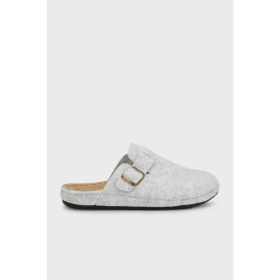 Resim Buratti Kemerli Keçe Kışlık Ev Terlik Erkek Terlik 6711003 