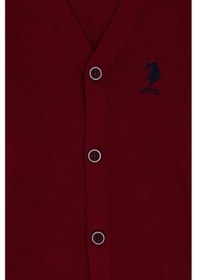 Resim U.s. Polo Assn. Erkek Çocuk Bordo Hırka Triko 50295571-vr014 Bordo 
