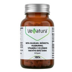Resim VeNatura Beta Glukan, Ekinezya, Kuşburnu, Vitamin C ve Çinko 30 Kapsül 