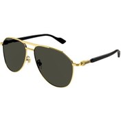 Resim Gucci Gg1220/s 001 Damla Unisex Güneş Gözlüğü Gold 