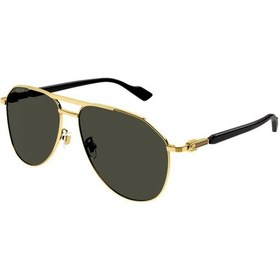 Resim Gucci Gg1220/s 001 Damla Unisex Güneş Gözlüğü Gold 