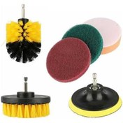 Resim Pazly K17715 6 Lı Ovma Matkap Fırça Seti - Çok Amaçlı Elektrikli Kit 