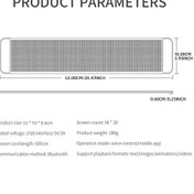 Resim 2 Şeytan Göz Araba Yumuşak Ekran Led Piksel Panel Işık Diy Programlanabilir Esnek 1pc 52x10cm 1 Piece Set 
