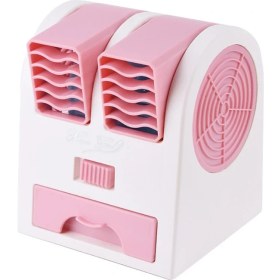 Resim YKD Store Mini Sessiz Çift Portlu Bladess Soğutma Fanı (Pembe) 