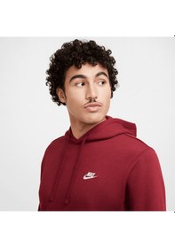 Resim Nike Sportswear Club Fleece Men's Hoodie Bordo 