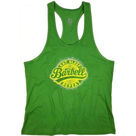 Resim Bluu Barbell Fitness Gym Tank Top Sporcu Atleti Saks Mavi (528419628) 