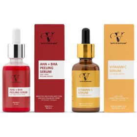 Resim Vitanova Aha-Bha Peeling Serum 30 ML + Vitamin C Serum 30 ML 