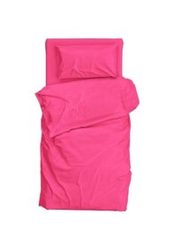 Resim 3 Parça Pembe Tek Kişilik Nevresim Takımı Açik Mavi 