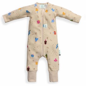 Resim ErgoPouch Organik Pamuklu Patikli Pijama Tulum 1.0 TOG Birthday Blobs Bej - Bej / 3-6 Ay 