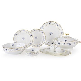 Resim Royal London Perla Blue Flower 60 Parça Yemek Takımı 