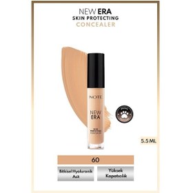 Resim Note Cosmetique New Era Skin Protecting Concealer Nemli Bitişli Göz Altı Kapatıcısı - 60 Deep Beige 