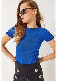 Resim Shade Kadın Fitilli Kaşkorse Basic T-shirt 60261476 - Saks 
