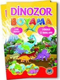 Resim 4E Boyama Kitabı Dinozar Örnekli Renkli 128 Syf Karatay Yayınevi 