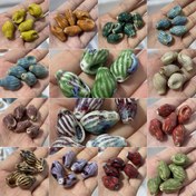 Resim 20 adet Seramik Boncuk DIY Takı Yapımı için - Çeşitli Renkler ve Desenler (Mavi, Yeşil, Kırmızı, Kahverengi, Siyah, Beyaz, Mor, Altın, Marbled) - El Yapımı El Sanatları Boncukları Bileklikler, Kolyeler, Küpeler için - Dayanıklı Seramik El Sanatları Malzemeleri, Takı Yapımı Boncukları, El Yapımı Aksesuarlar, Dekoratif Boncuklar, Pürüzsüz Dokulu Boncuklar 