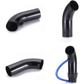 Resim Lemestar Alüminyum Motor Hava Girişi Seti 76mm 3 İnç - Üstün Hızlanma Ve Yakıt Verimliliği Artırıcı Evrensel Araçlar İçin Siyah 