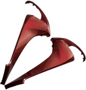 Resim MotoExpress Honda Dio110 2021-2024 Sağ-Sol Ön Büyük Dizlik Grenajı Bordo-Kırmızı Cs 