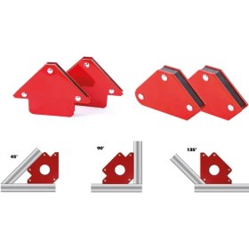 Resim Manyetik Gönye Kaynak Tutucu 6 Parça 