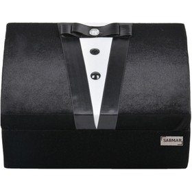 Resim Pierre Cardin Damat Bohçası Erkek Bakım Seti Nişan Bohçası Ithal Kumaş Kaplamalı Damat Çeyiz Sandığı 2022056c 