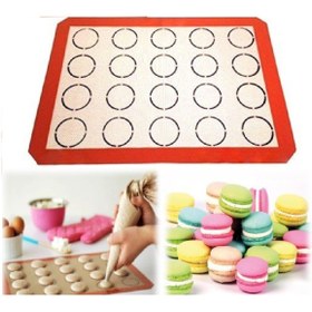 Resim telaşe memuru Makaron Yapıcı Pişirici Mat Hamur Matı Silikon Yıkanabilir 40*30 Cm 