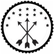 Resim Kafkas Sembolleri Tasarım 4.model Sticker 30 X 30 Cm 