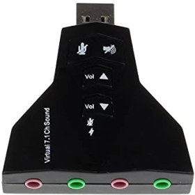 Resim Hype Store 4931 7.1 7 Kanal Mikrofon Destekli Çift Girişli Çevirici Harici USB Ses Kartı 