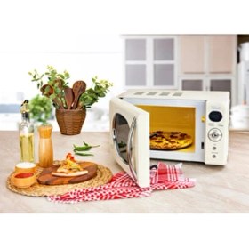 Resim ZLN1245 | Retro Mikrodalga Fırın | 700W | 20L | 6 Kademeli | Buz Çözme | Otomatik Pişirme 