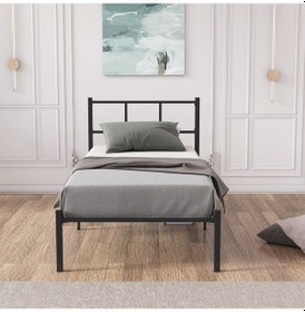 Resim Cemre Metal Karyola 90 x 190 CM Siyah 