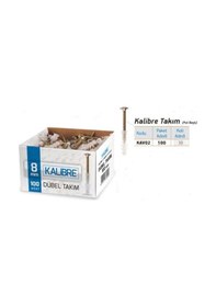 Resim Made Kalibre Vida Dübel Takım 8 MM 100 Adet 
