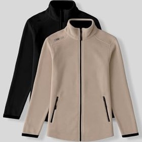 Resim TOMMY LIFE TOMMYLIFE Rahat Form Dik Yaka 2li Paket Siyah-Çağla Polar Sweatshirt, 97173 