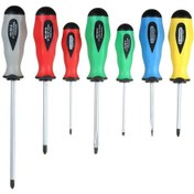 Resim Kosona Penggong 7 Parça El Tornavida Seti - Ph/sl Uçlu, Kaymazsız Uç, Ergonomik Kolu - Ev, Otomobil, Tamir İçin Model 9916 