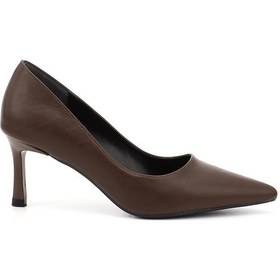 Resim Gönderi R Kadın Kahverengi Sivri Burun İnce Topuklu Stiletto Ddza78837171 Kahverengi 