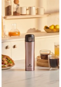 Resim Karaca Pluton Çelik Sızdırmaz Termos Rose Gold 450 ml 