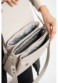 Resim Just Polo Kadın Büyük Boy Ayarlanabilir Askılı Lüks El Ve Omuz Çantası Ebat : 29 X 19 Cm Taş 