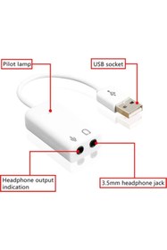 Resim MOLIX Usb Ses Kartı 7.1 Channel Usb Sound Adapter Kablolu Tip 