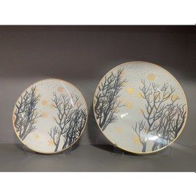 Resim Konyax Pasta Ve Servis Tabağı Set 6 Kişilik 12 Parça Giallo Çok Renkli 