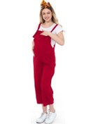Resim Luvmabelly Myra6107 - Bordo Hamile Salopet-bordo 