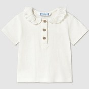 Resim Mayoral Bebek Fırfırlı Polo Gömlek Krem 