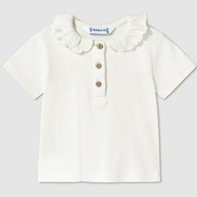 Resim Mayoral Bebek Fırfırlı Polo Gömlek Krem 