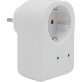 Resim PM-18521 Durum Ledli Akım Korumalı Tekli Priz 16 Amper - 3500 Watt Tekli Beyaz 