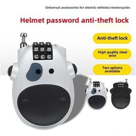 Resim Besthome1 Motosiklet Kask Kilit Elektrikli Bisiklet Tel Kilit Uzatabilir Sifreli Gumus Renkli Dayanikli Kilit Sistem 