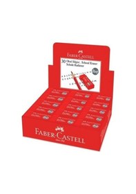 Resim Faber Castell Kırmızı Okul Silgisi 30'Lu Kutu N11.2191 