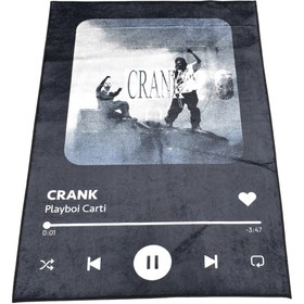 Resim Yeni Lüks Dekoratif Crank Playboi Carti Tasarım Digital Baskı Makine Halısı 7122 