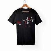 Resim Alfa Tshirt Pulp Fiction Çocuk Siyah Tişört 