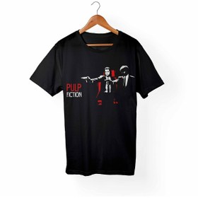 Resim Alfa Tshirt Pulp Fiction Çocuk Siyah Tişört 