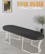 Resim Viego Silver Smooth Bench Puf 